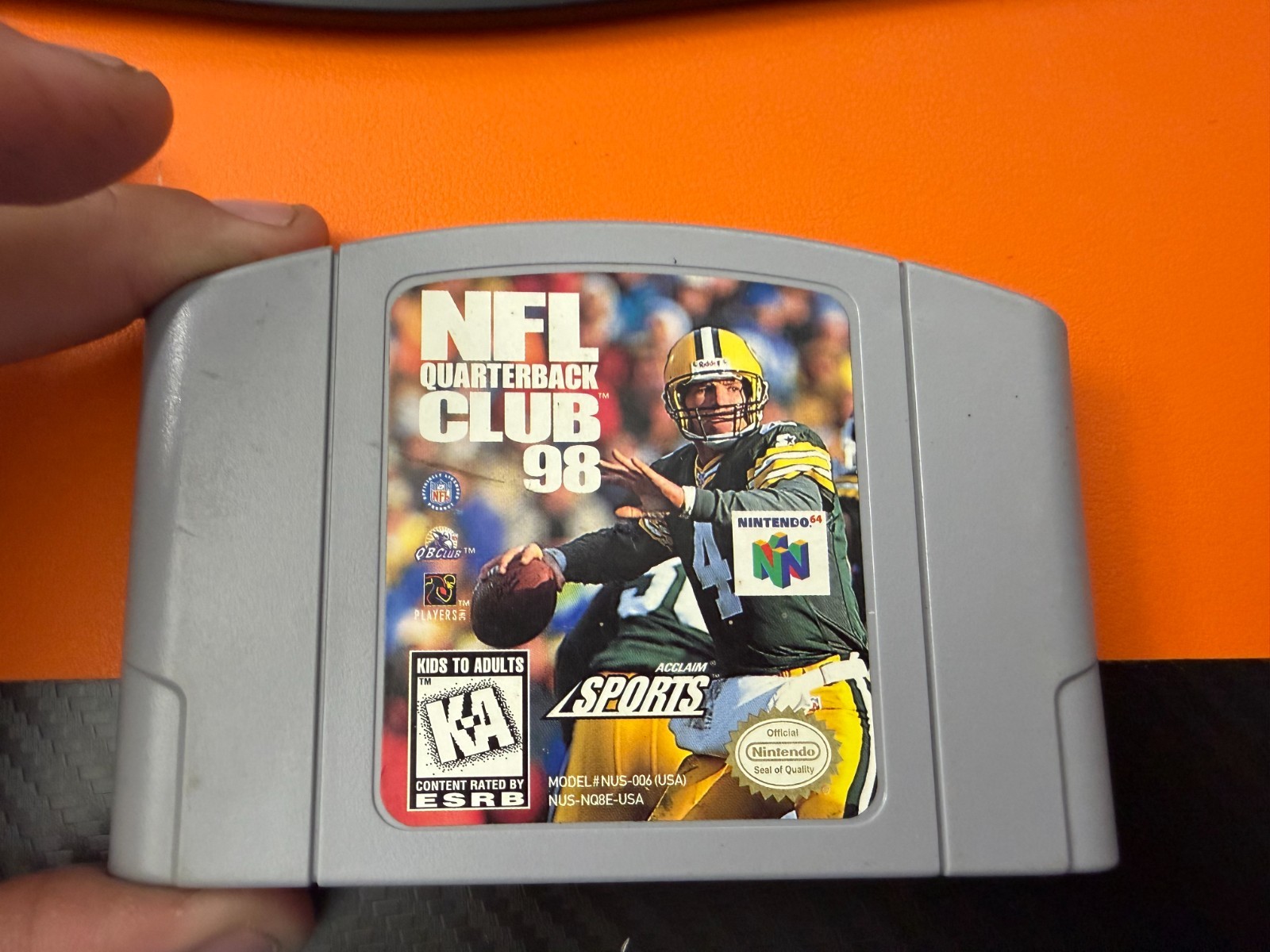 NFL Quarterback Club 98 (Nintendo 64, 1997) Cartridge Only – Untested / As-Is 6