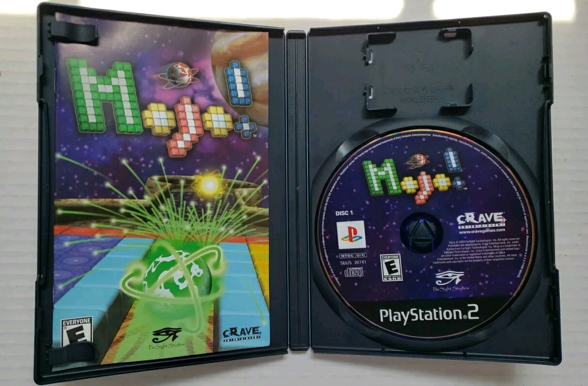 PlayStation 2 Combo – Lumines & Mojo Pre-Owned Both CIB Read Description