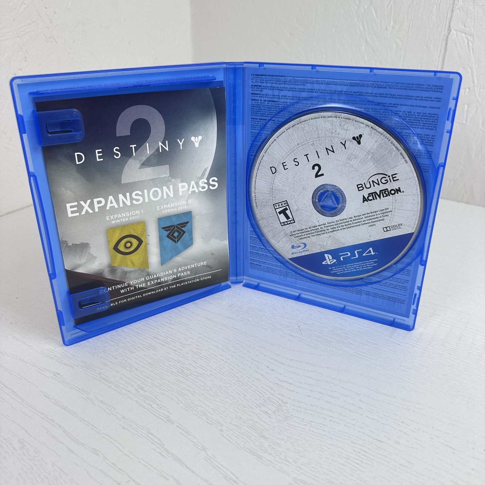 Destiny 2 Video Game Sony PlayStation 4 PS4 Disc Original Case Microsoft Bungie