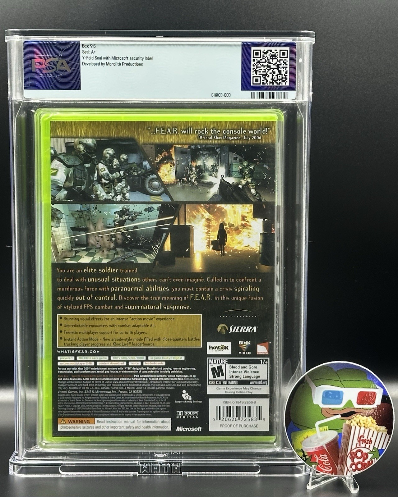 F.E.A.R. • PSA 9.6 A+ • Xbox 360