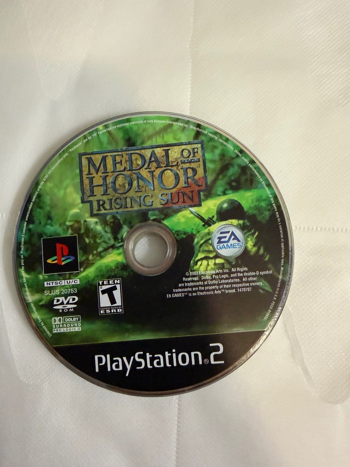 Medal of Honor Rising Sun PlayStation 2 PS2 Video Game Shooter FPS WWII