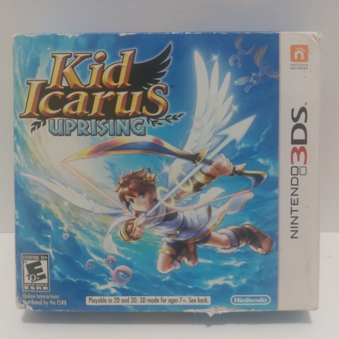 Kid Icarus: Uprising (3DS, 2012) w/ Manual, Inserts, AR Cards And Stand
