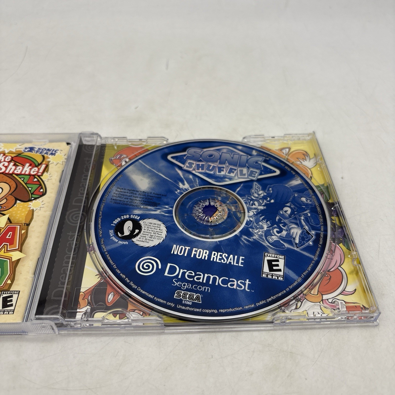 Sonic Shuffle the Hedgehog Sega Dreamcast NFR Complete w/ Manual CIB Tested