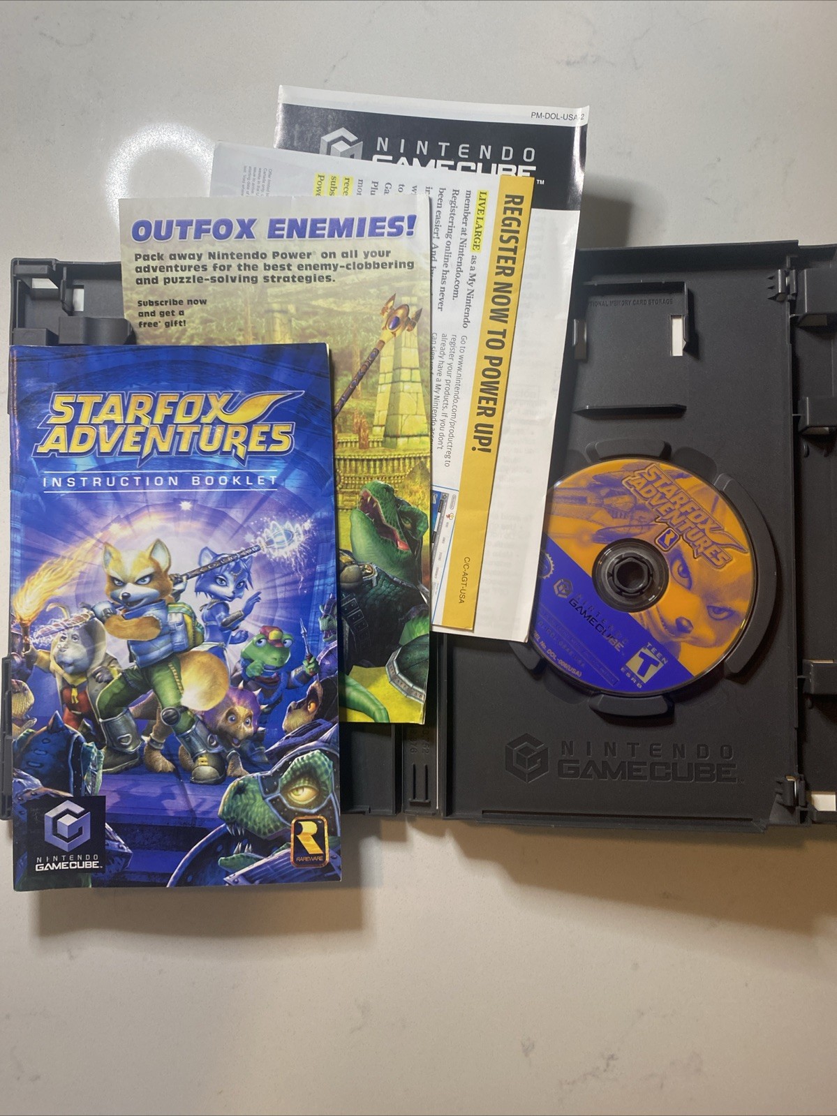 Star Fox Adventures GameCube Complete w/ Manual Black Label