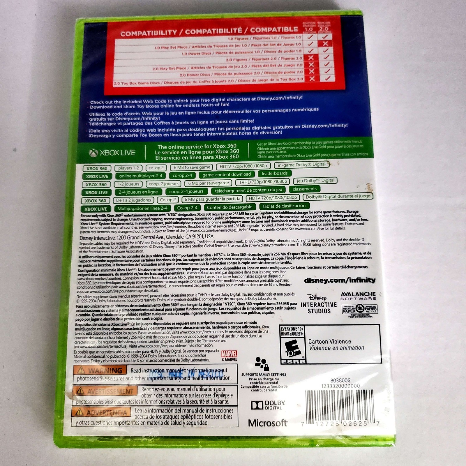 (Sealed) Disney Infinity 2.0 – Microsoft Xbox 360 1Y Guarantee