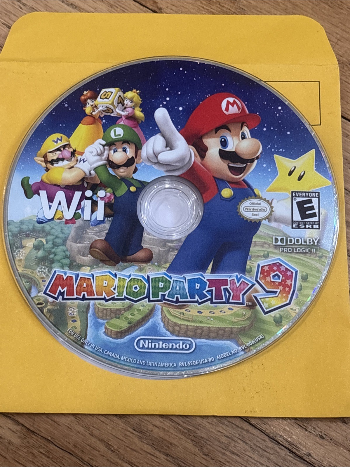 Mario Party 9 (Nintendo Wii, 2012) Disk Only – Working Disc