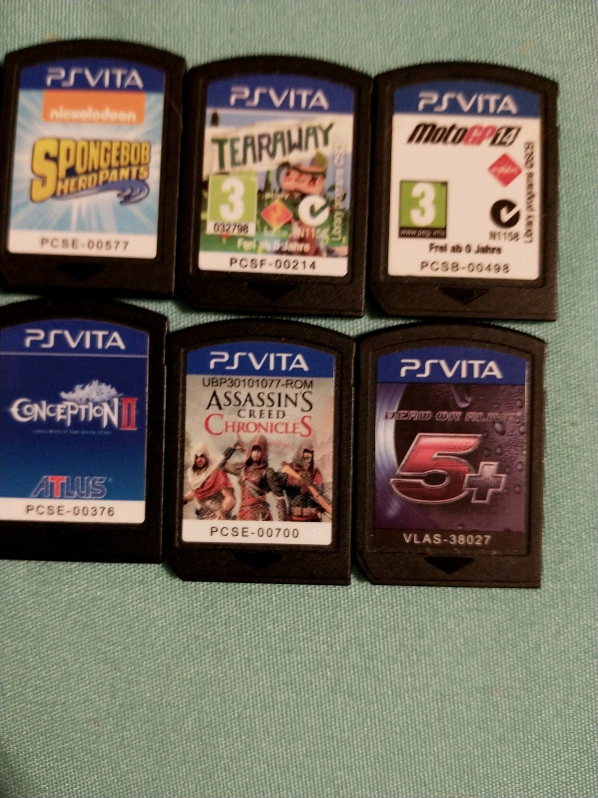 Rare, HTF PlayStation Vita English Games, LOT Minecraft SpongeBob Tearaway MotoG