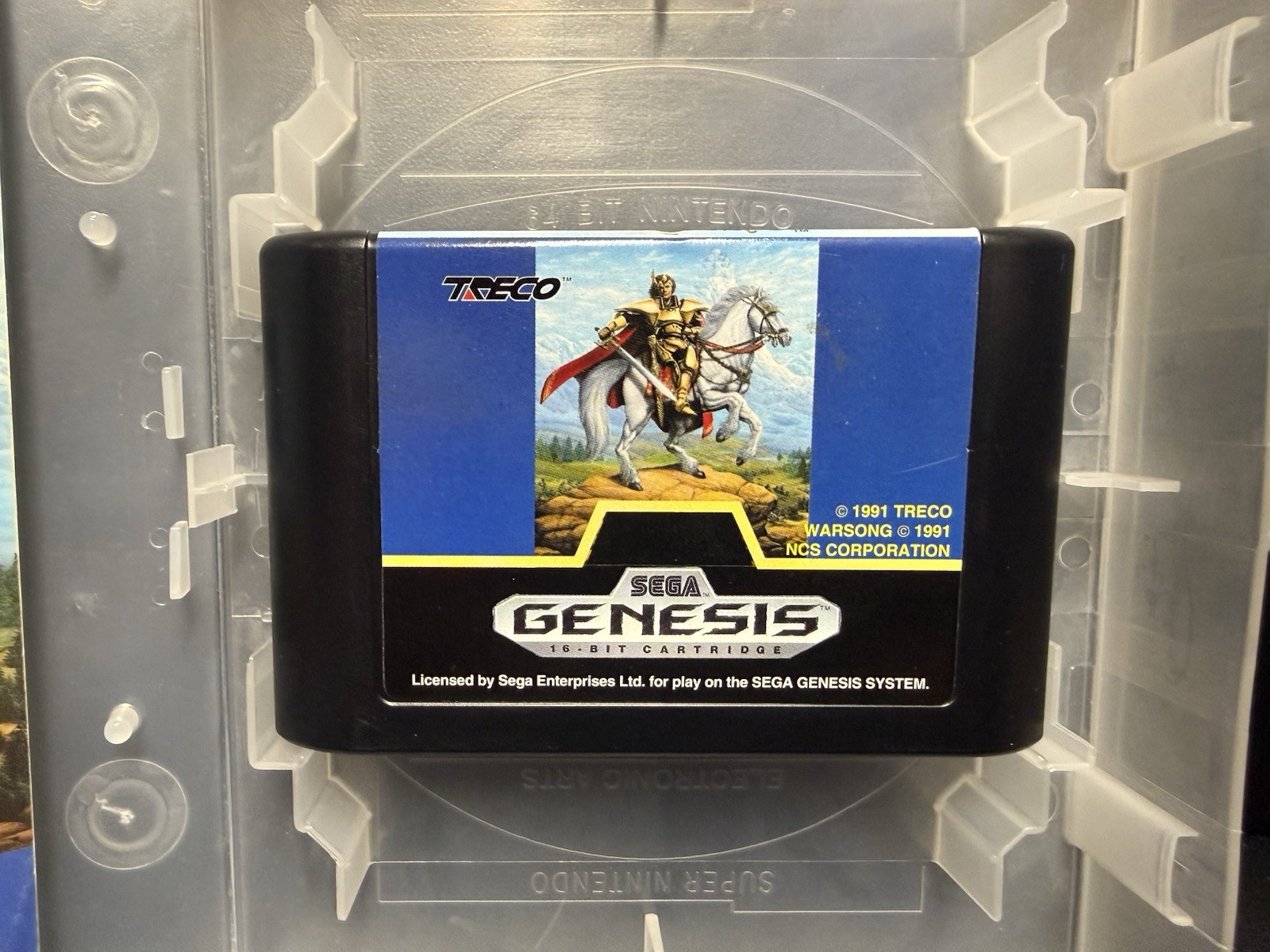 Warsong (Sega Genesis, 1991) – Game and Box – Tested And Working