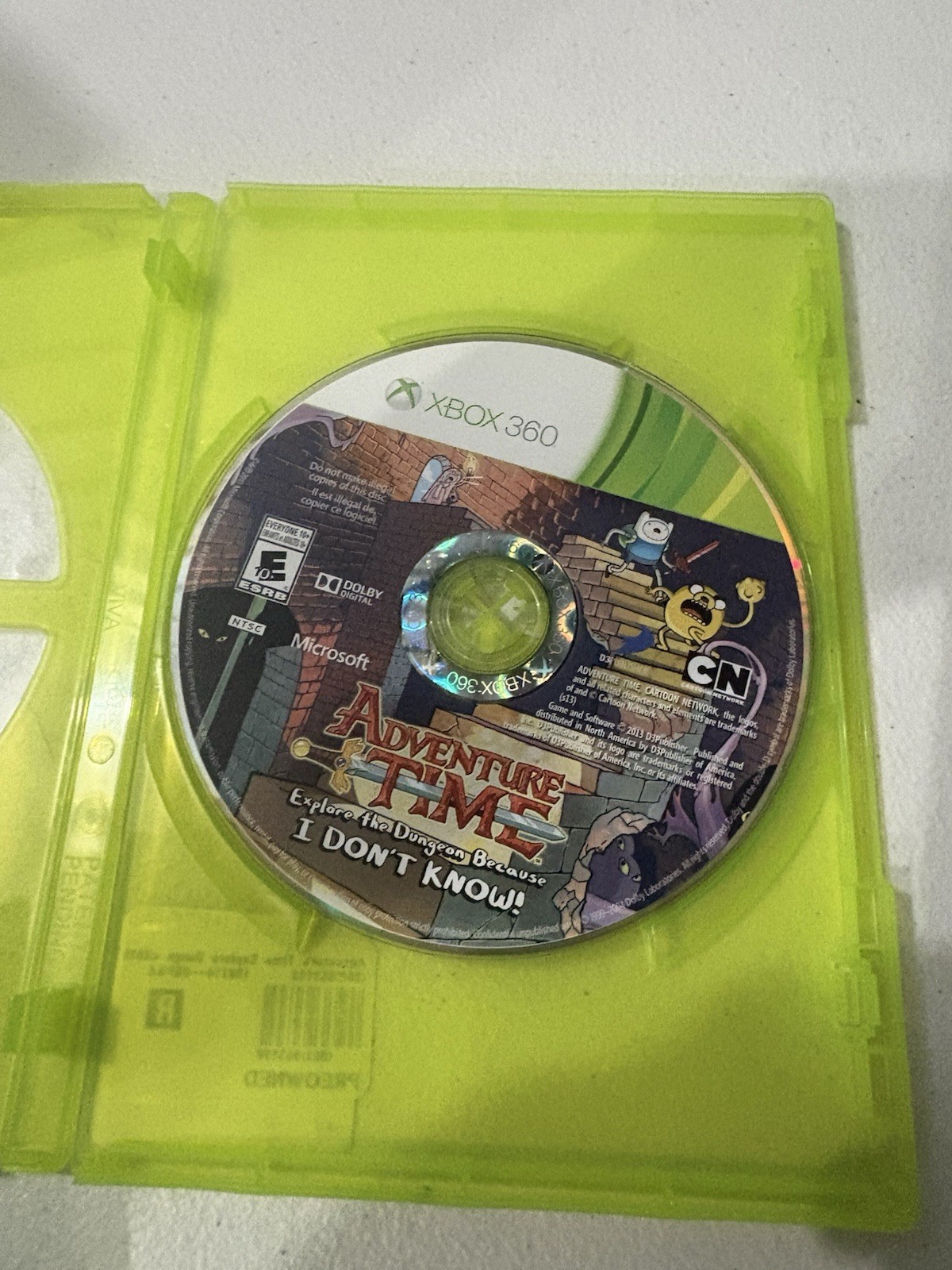 XBOX 360 Lot Of 2 Skate 3 Adventure Time Explore Dungeon Bc IDK MICROSOFT TESTED