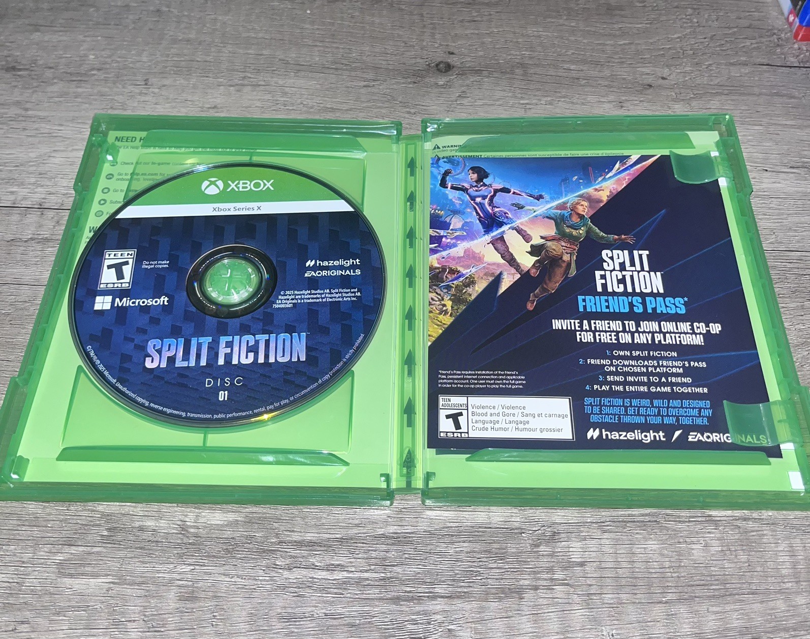 Split Fiction Xbox Series x Microsoft Xbox Series x S CIB- READY TO SHIP
