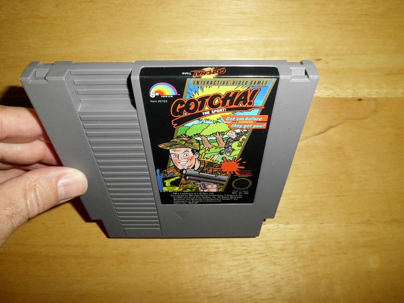 Nintendo NES Game – Gotcha! The Sport (1987 LJN) Zapper Game! Superb condition!