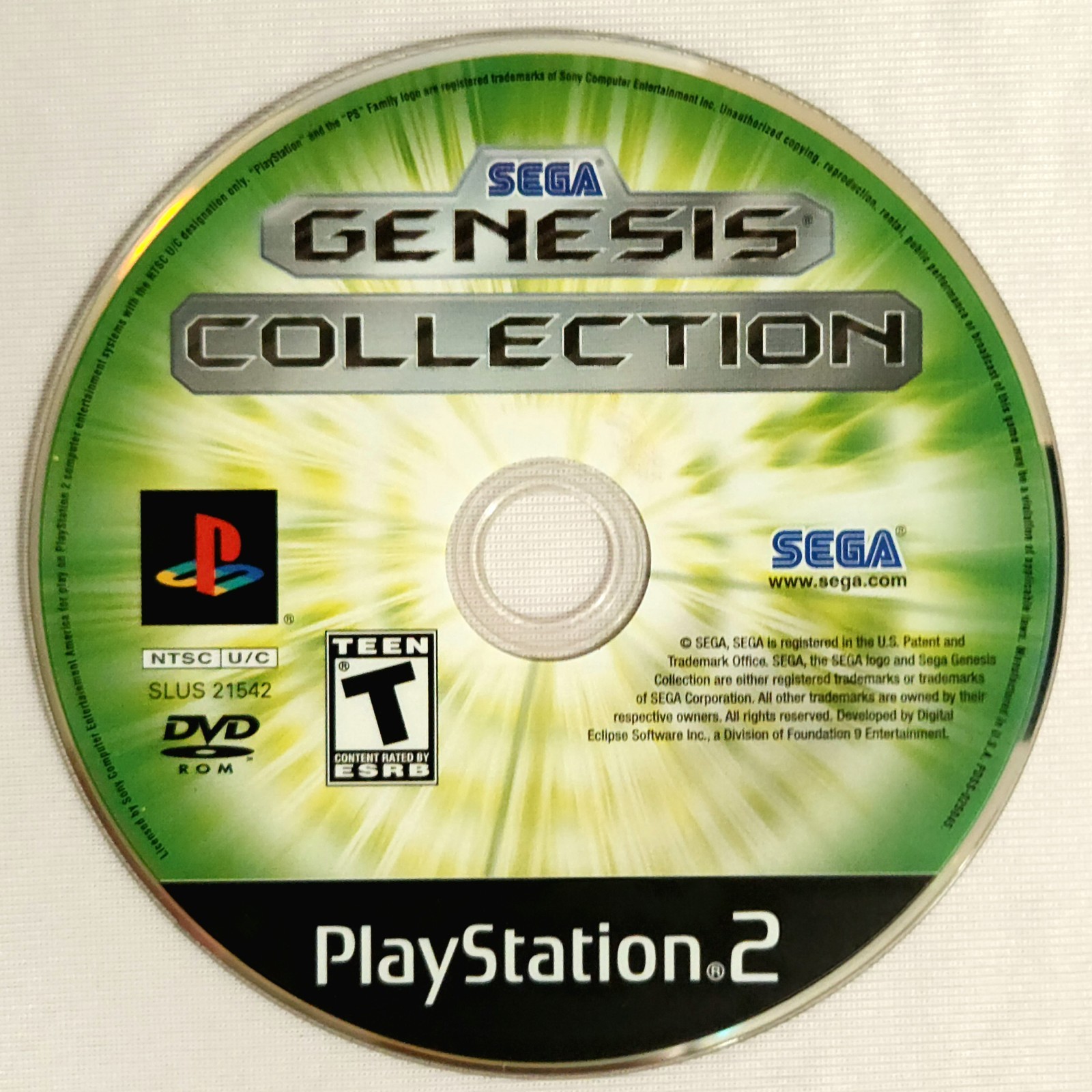 SEGA Genesis Collection (Sony PlayStation 2, 2006) Authentic Tested