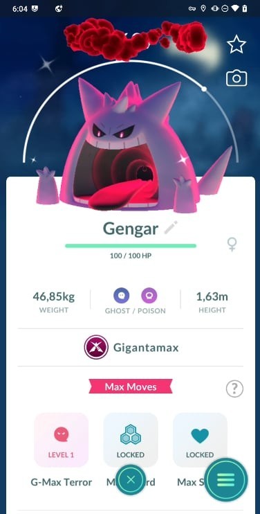 ✨Shiny Gigantamax Gengar ✨ P T C – Description