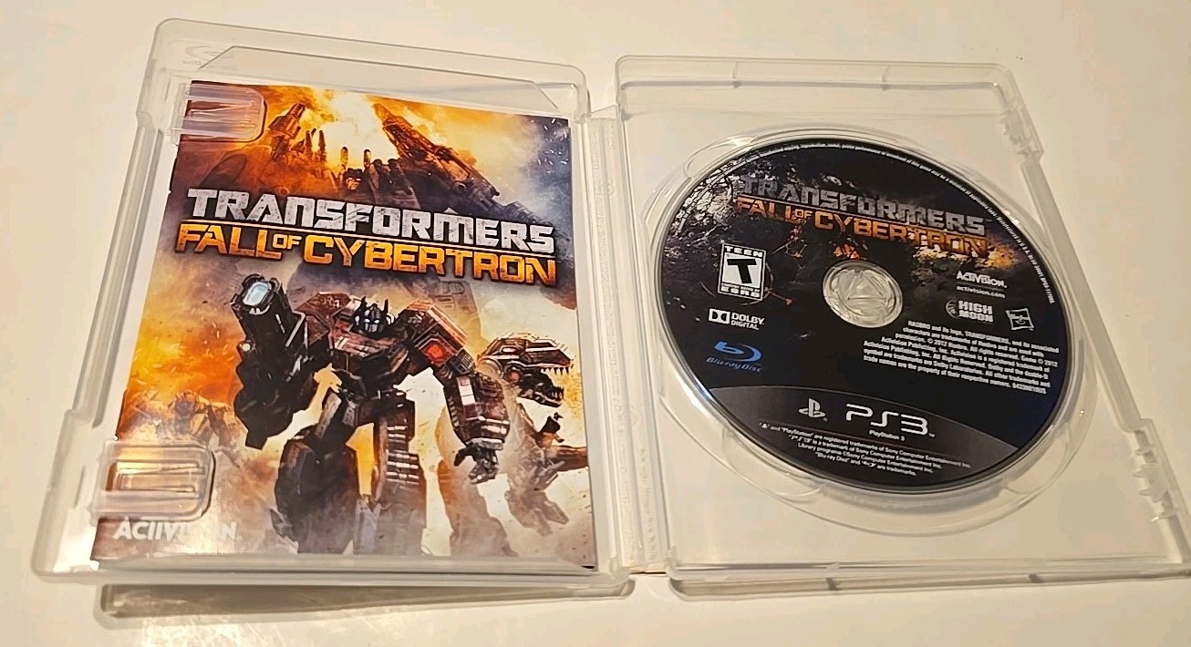PS3 Transformers: Fall of Cybertron (Sony PlayStation 3, 2012) CIB Manual Tested
