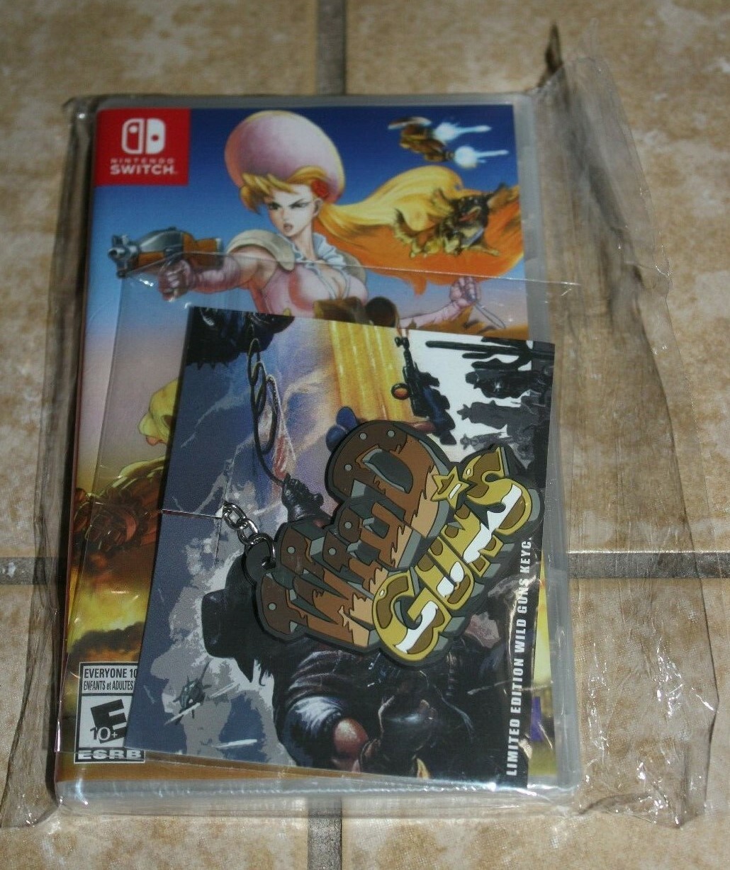 Wild Guns: Reloaded w LIMITED EDITION Keychain – Nintendo Switch 2018 NEW Sealed