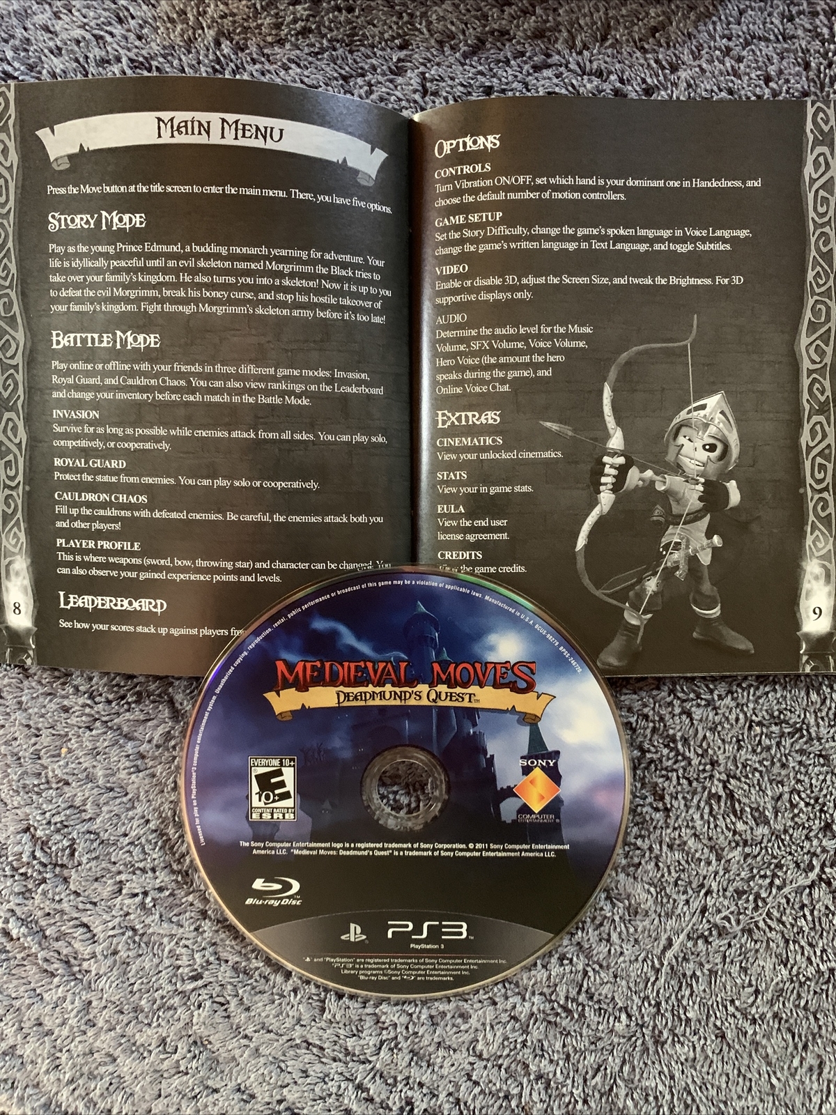 Medieval Moves Deadmunds Quest PS3 PlayStation 3 – Complete CIB