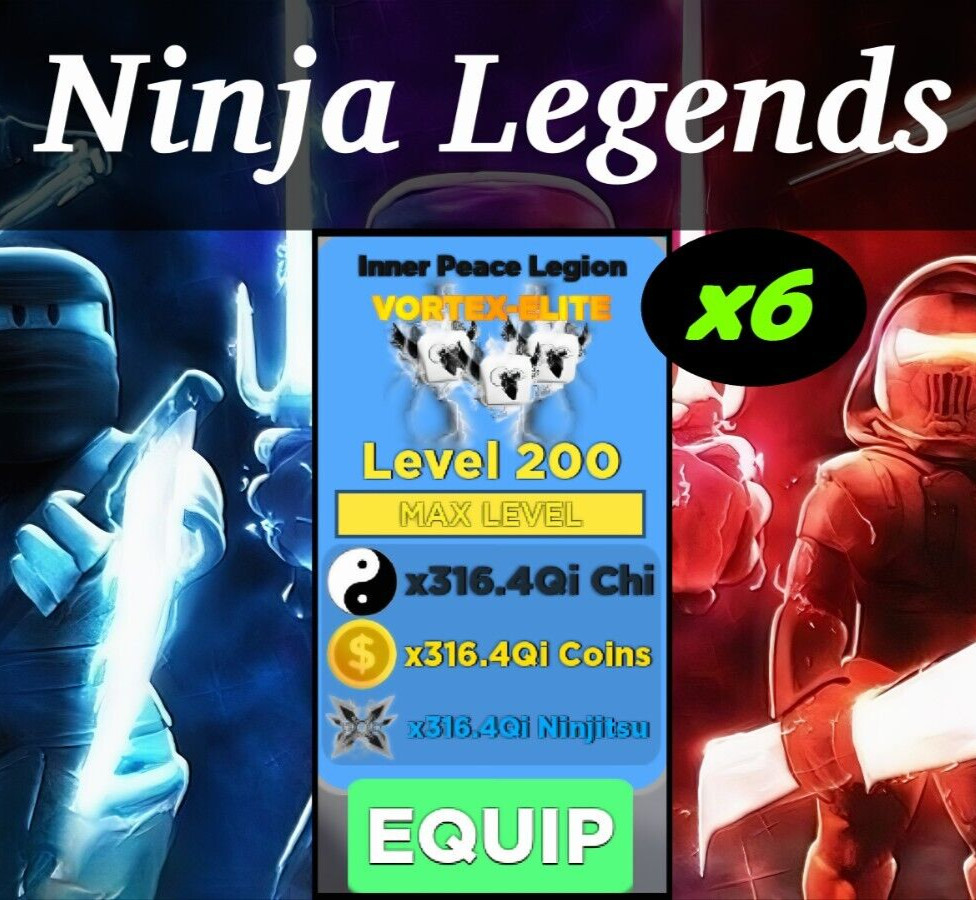 ROBLOX Ninja Legends Pets – Inner Peace Legion MAX OUT x6 Bundle [Fast & Secure]