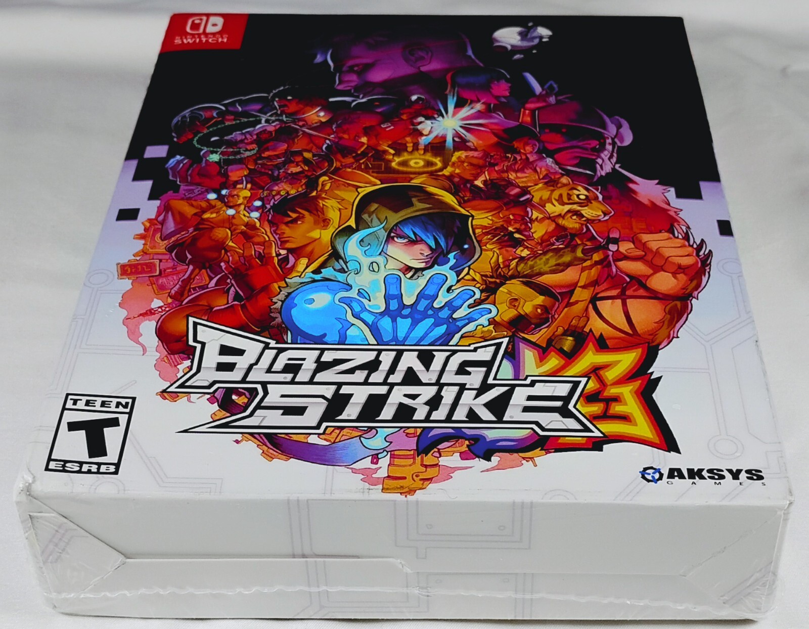 Blazing Strike LIMITED EDITION Sealed / IMPERFECT BOX Nintendo Switch Game ESRB