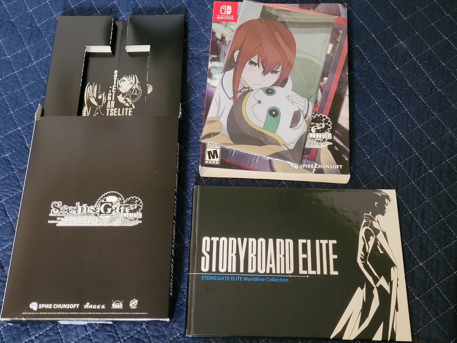 STEINS; GATE ELITE LIMITED EDITION (SWITCH) BOX ARTBOOK & CLOTH POSTER (NO GAME)