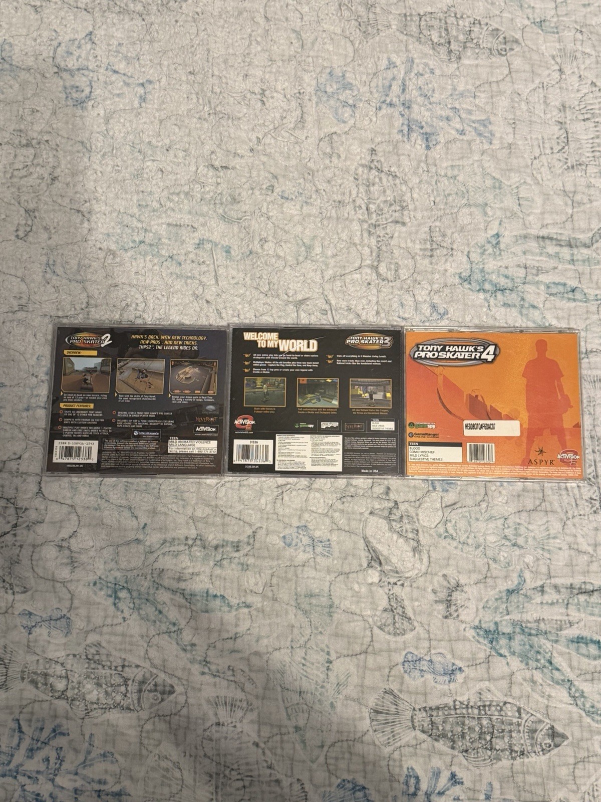 Tony Hawk’s Pro Skater 2 3 4 CD-ROM PC Game Lot