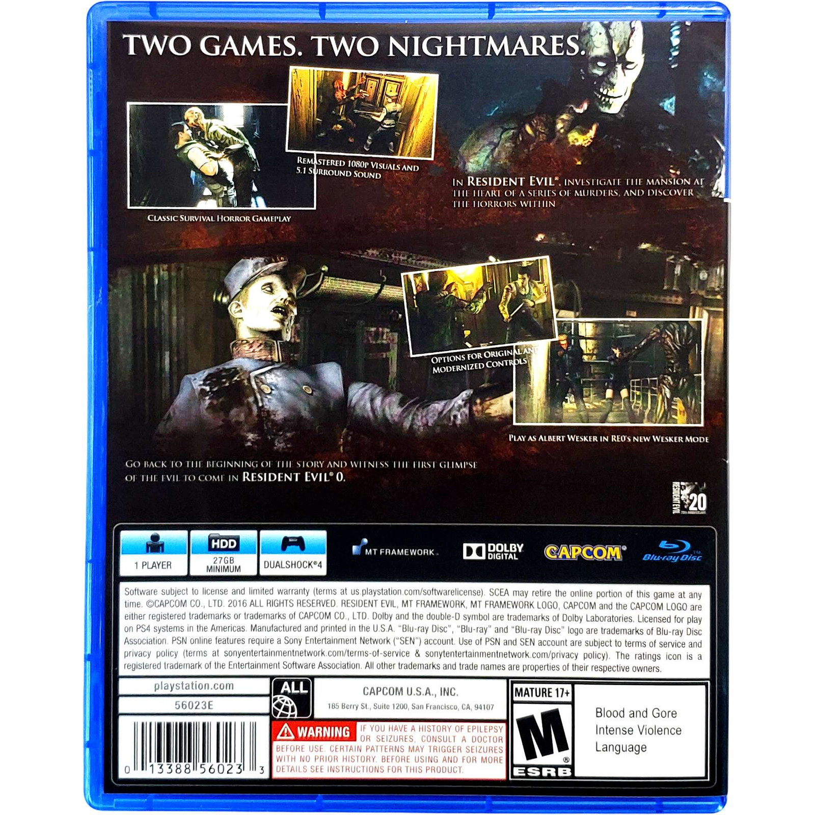 Resident Evil Origins Collection – Sony Playstation 4 Pristine Tested Authentic