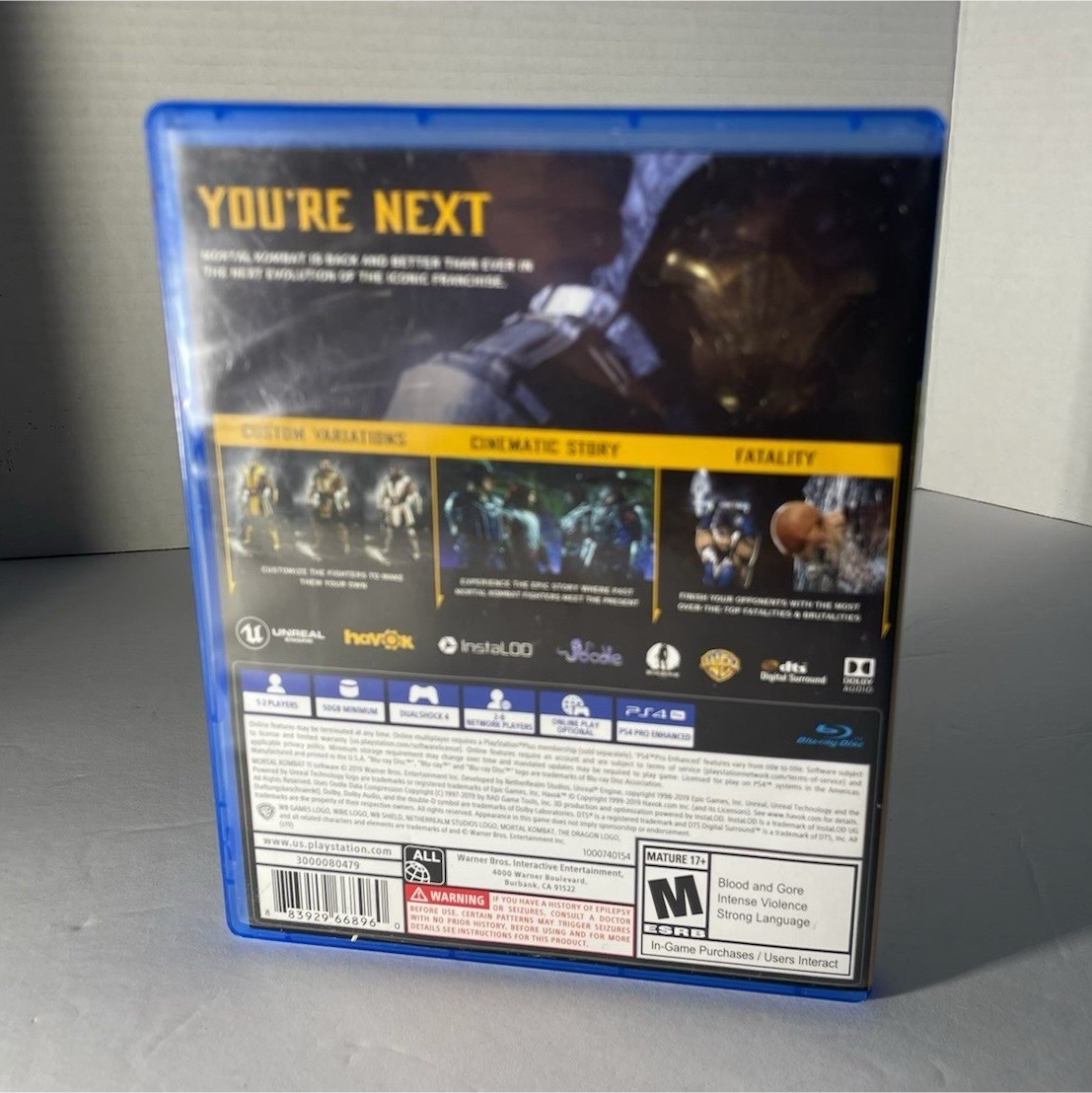Mortal Kombat X PS4 Mortal Kombat Series Fighting Multiplayer M 2015 NTSC