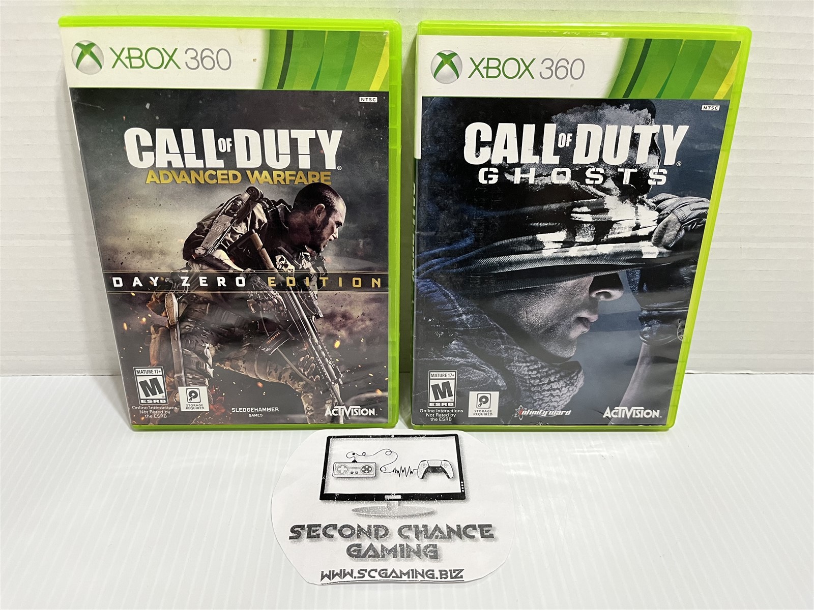Call of Duty Ghosts Advanced Warfare (Xbox 360, 2010) Complete Tested Free Ship