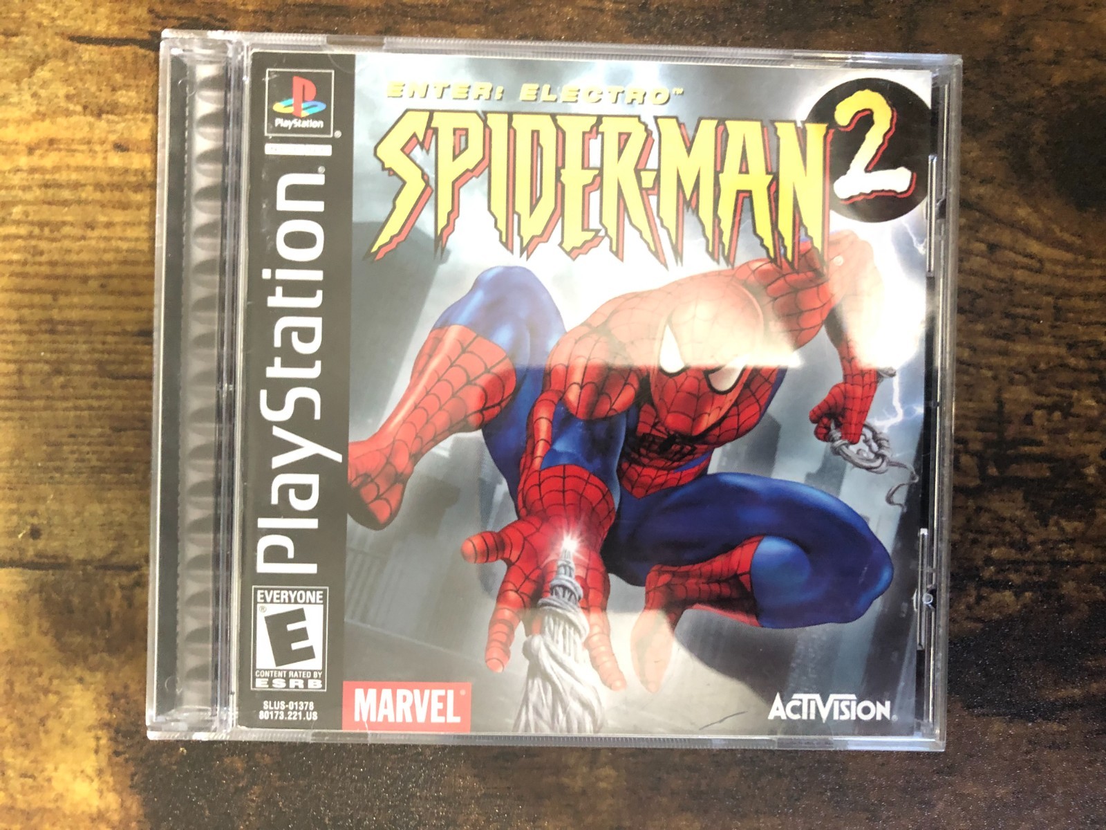 Spider-Man 2 Enter Electro (PS1, 2001) CIB w/ Reg Card Case Manual