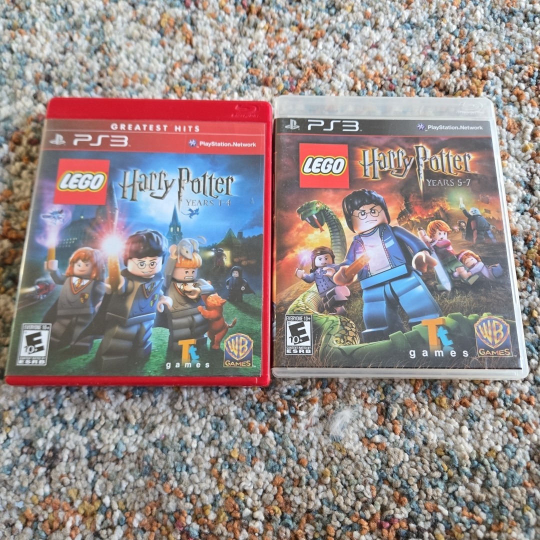 Lot 2 Lego Harry Potter Years 1-4, 5-7 PS3 (Sony PlayStation 3, 2011) Tested