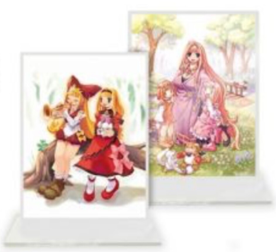 Rhapsody: Marl Kingdom Chronicles two acrylic displays
