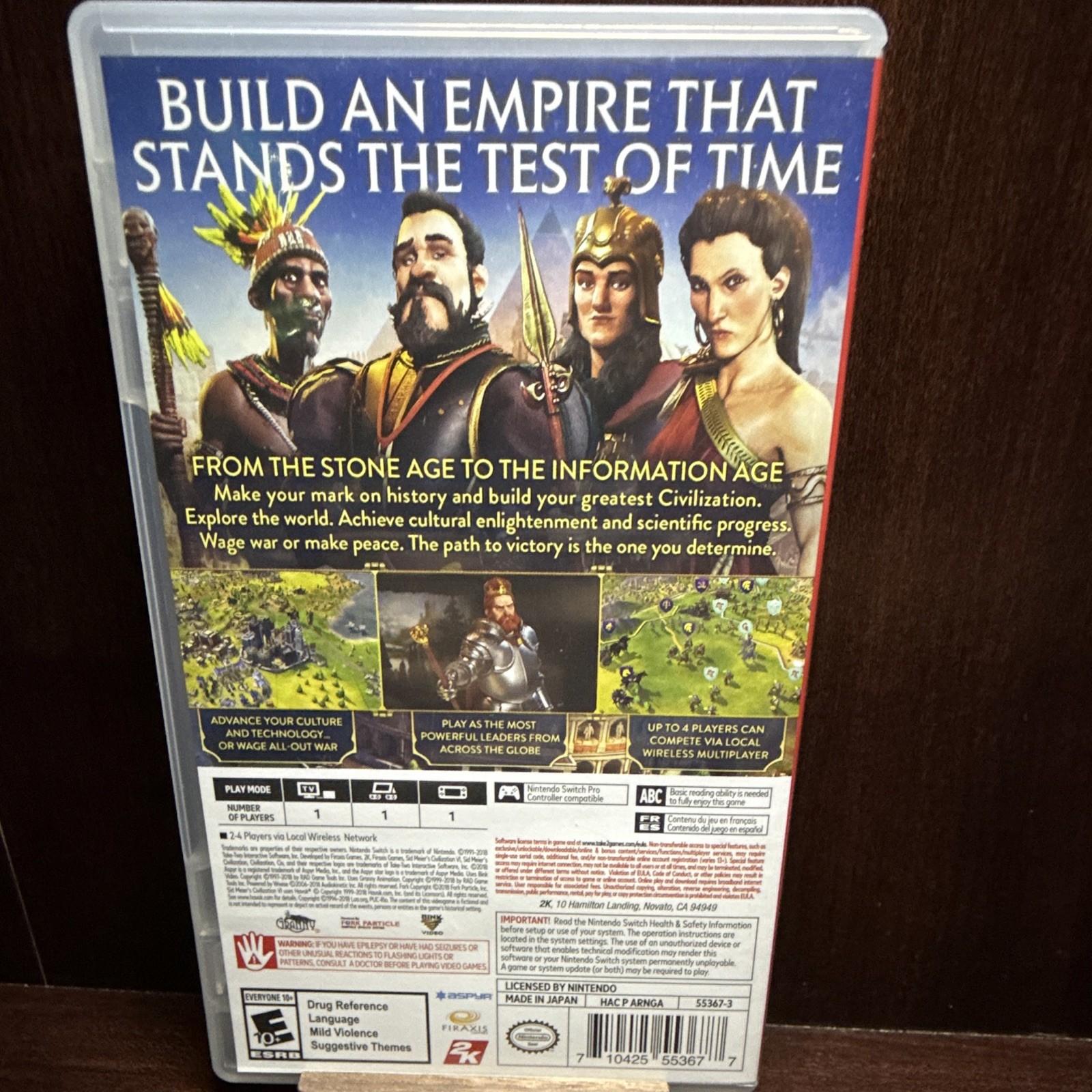 2K Sid Meier’s Civilization VI – Nintendo Switch w/ Case, E10+ NTSC-U/C 2018