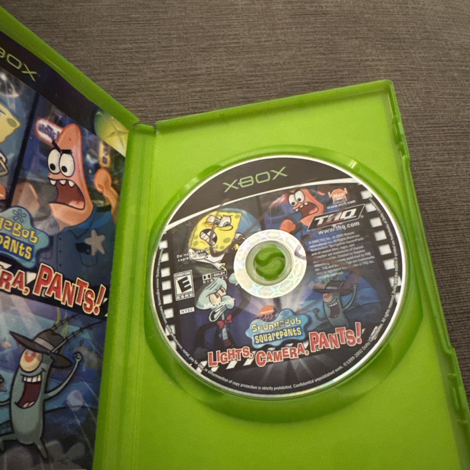 SpongeBob SquarePants: Lights, Camera, Pants (Xbox, 2005) CIB Complete w/ Manual