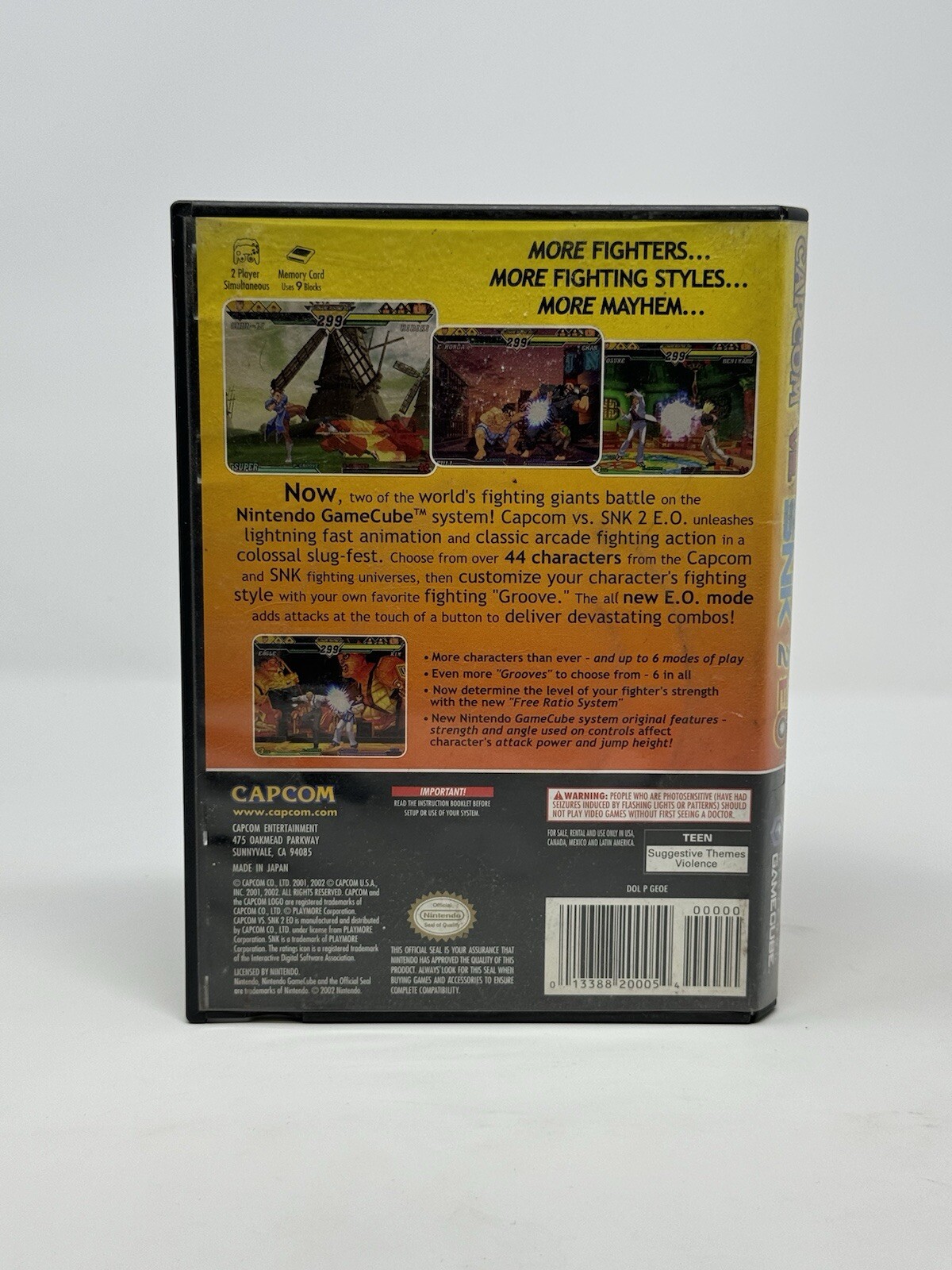 Capcom vs. SNK 2: EO No Scratches (Nintendo GameCube, 2002) SHIPS SAME DAY!!