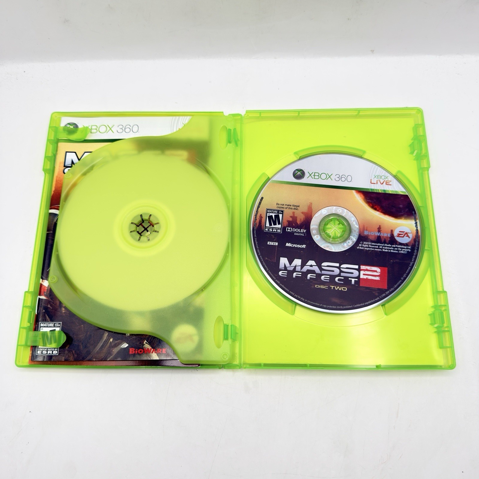 Xbox 360 Gears Of War 2 Battlefield BC2 Mass Effect 2 COD MW2 Lot Of 4 Games