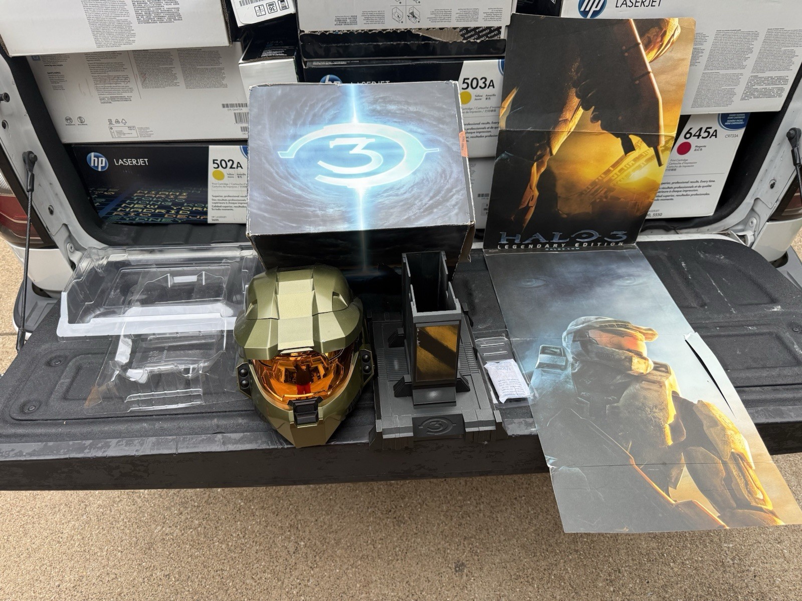 Halo 3 Legendary Edition MJOLNIR Mark VI Helmet Only No Game (2007) Open Box Lot