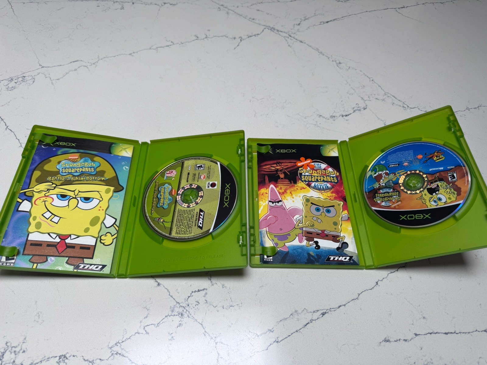 Original Xbox Spongebob Squarepants Battle For Bikini Bottom, And The Movie! CIB