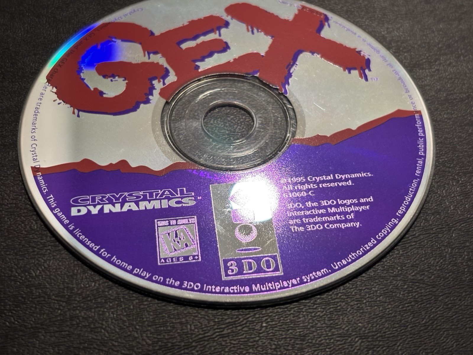 Gex for Panasonic 3DO Disc Only Tested and Works! Authentic