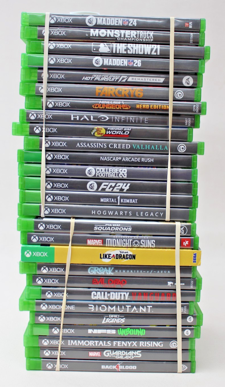 27 Assorted Microsoft XBOX (SERIES X / ONE) Games in Cases