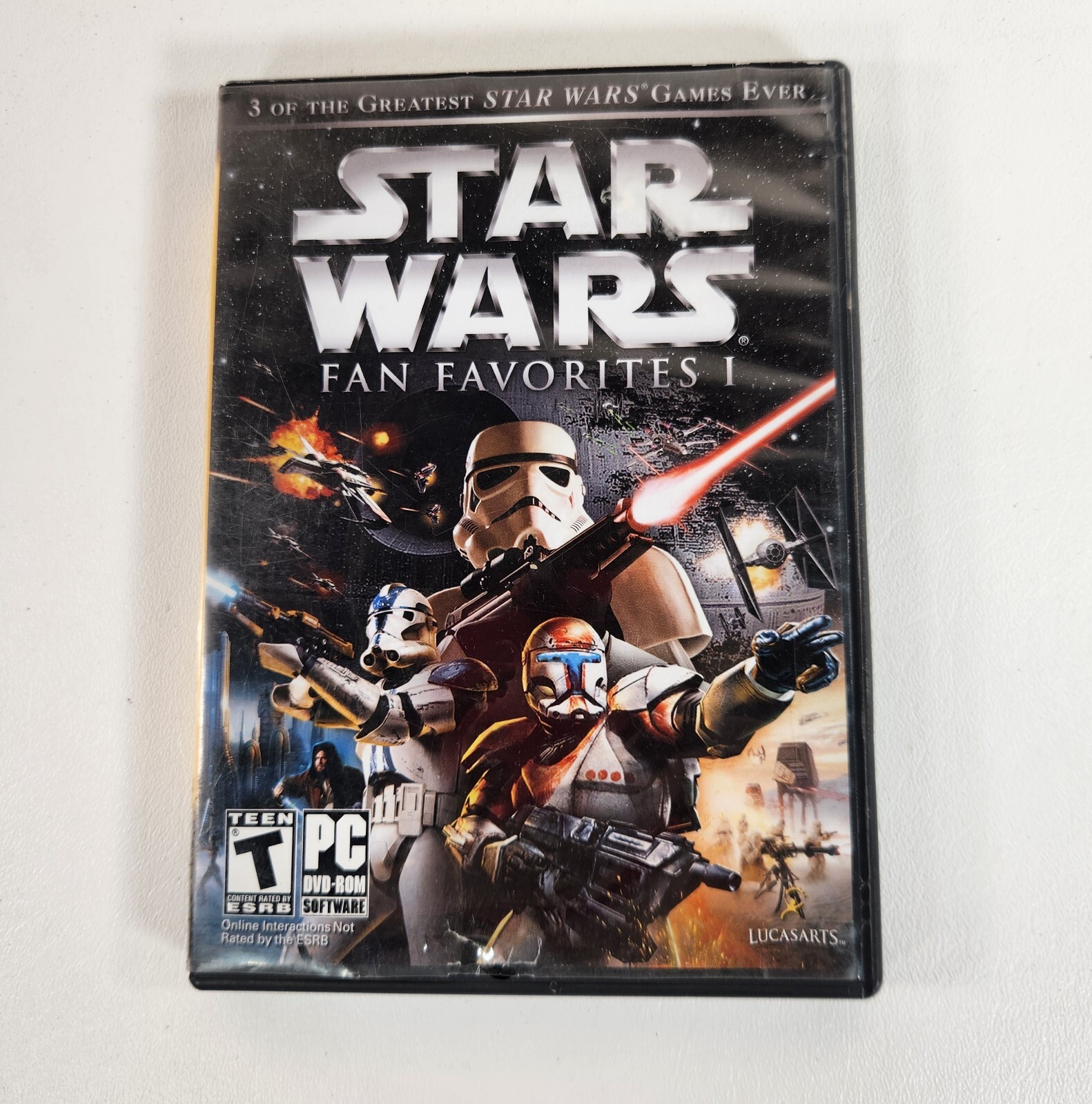 Star Wars Fan Favorites 1 PC DVD-ROM – 3 Discs Commando Battlefront 1 & 2 As Is
