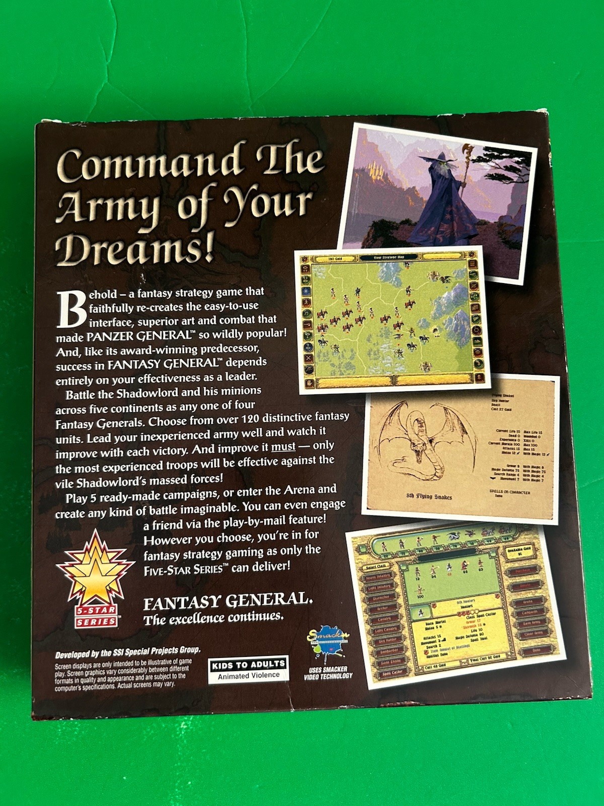 SSI Fantasy General Big Box Strategic Role Playing Game***Plus Strategy Guide***