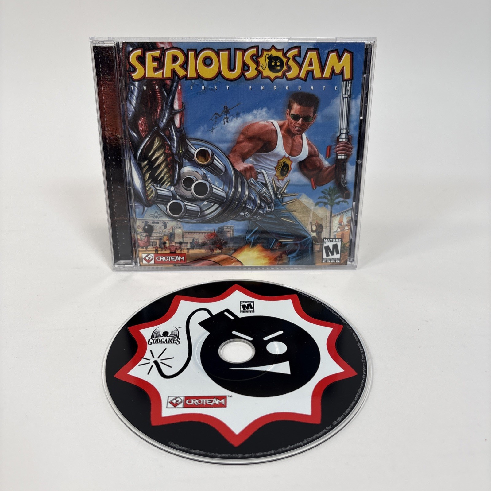 Serious Sam: The First Encounter Game (PC, 2001) Complete CD-Rom
