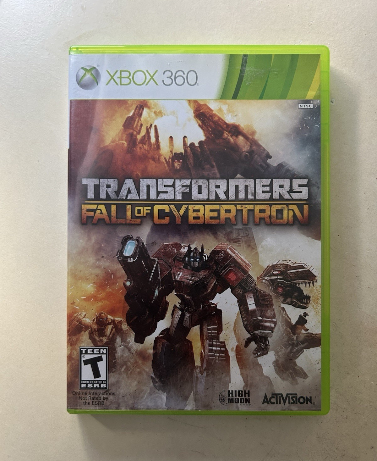 Activision Transformers: Fall of Cybertron Xbox 360 NO MANUAL