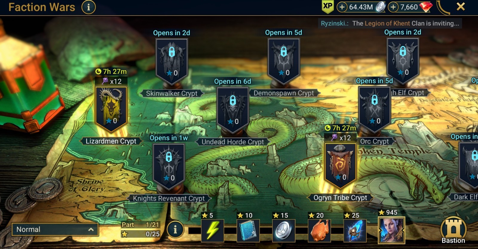 Raid Shadow Legends | Starter Mythical – Joan : 96k energy / 27 Legendary