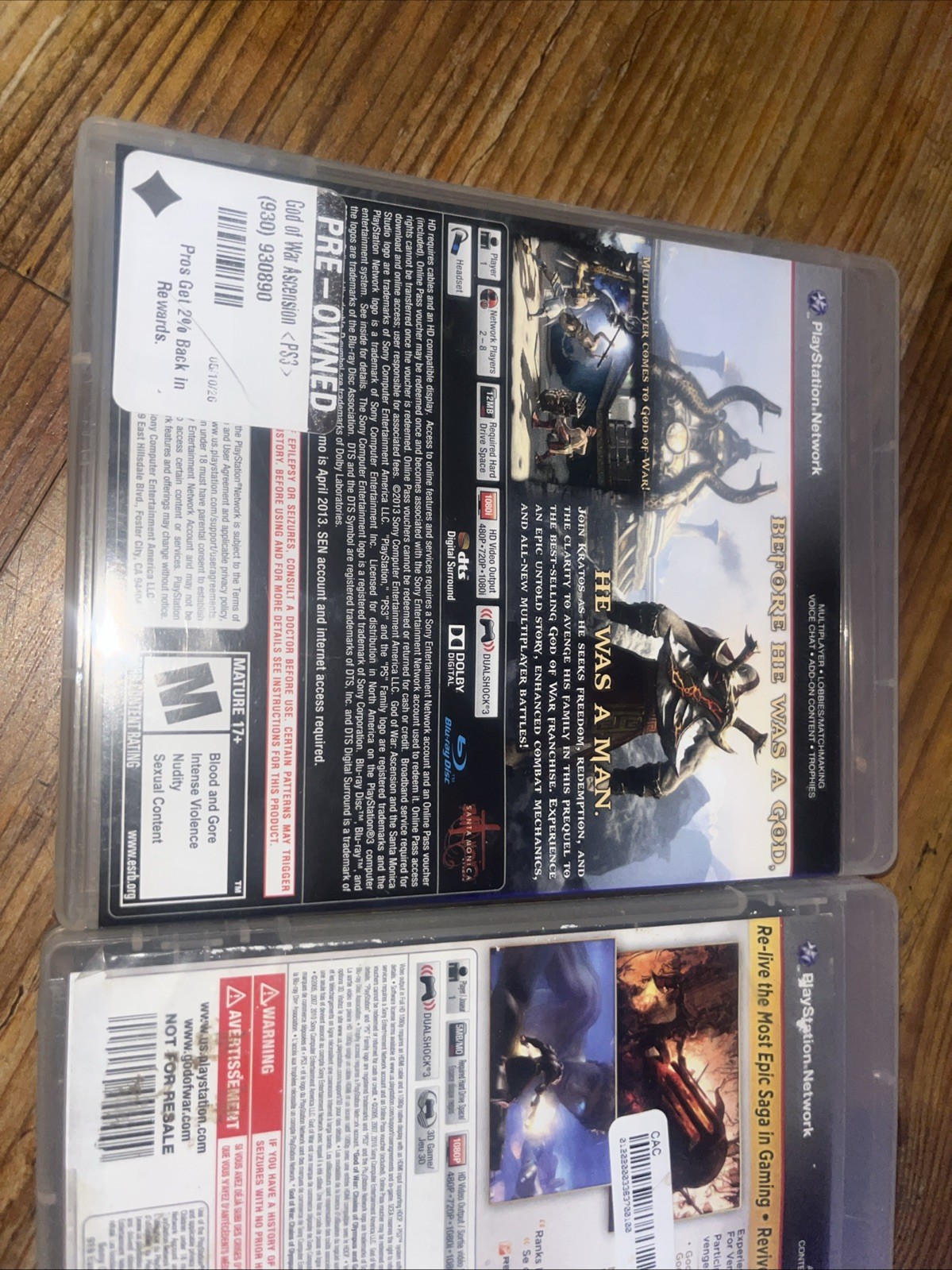 God of War Saga & Ascension – Sony PlayStation 3 PS3 TESTED WORKING!!