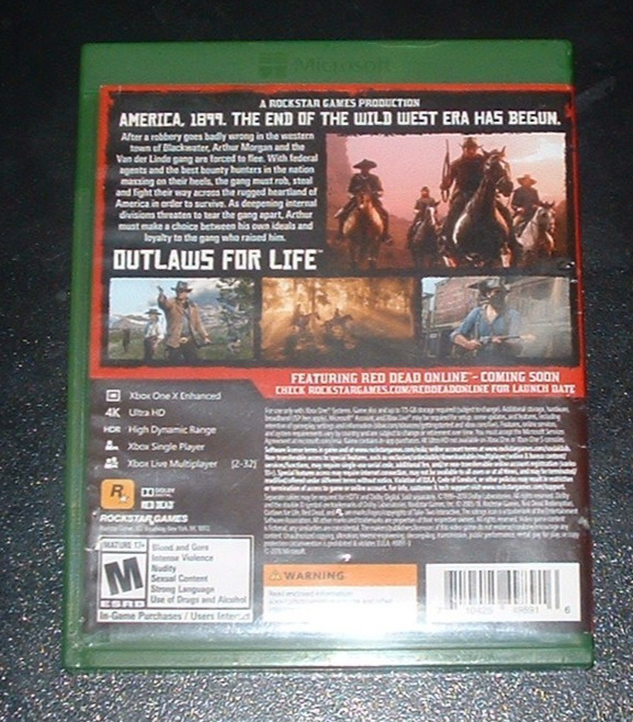 Red Dead Redemption II 2 – (Xbox One) Complete CIB w/Map EX/NM