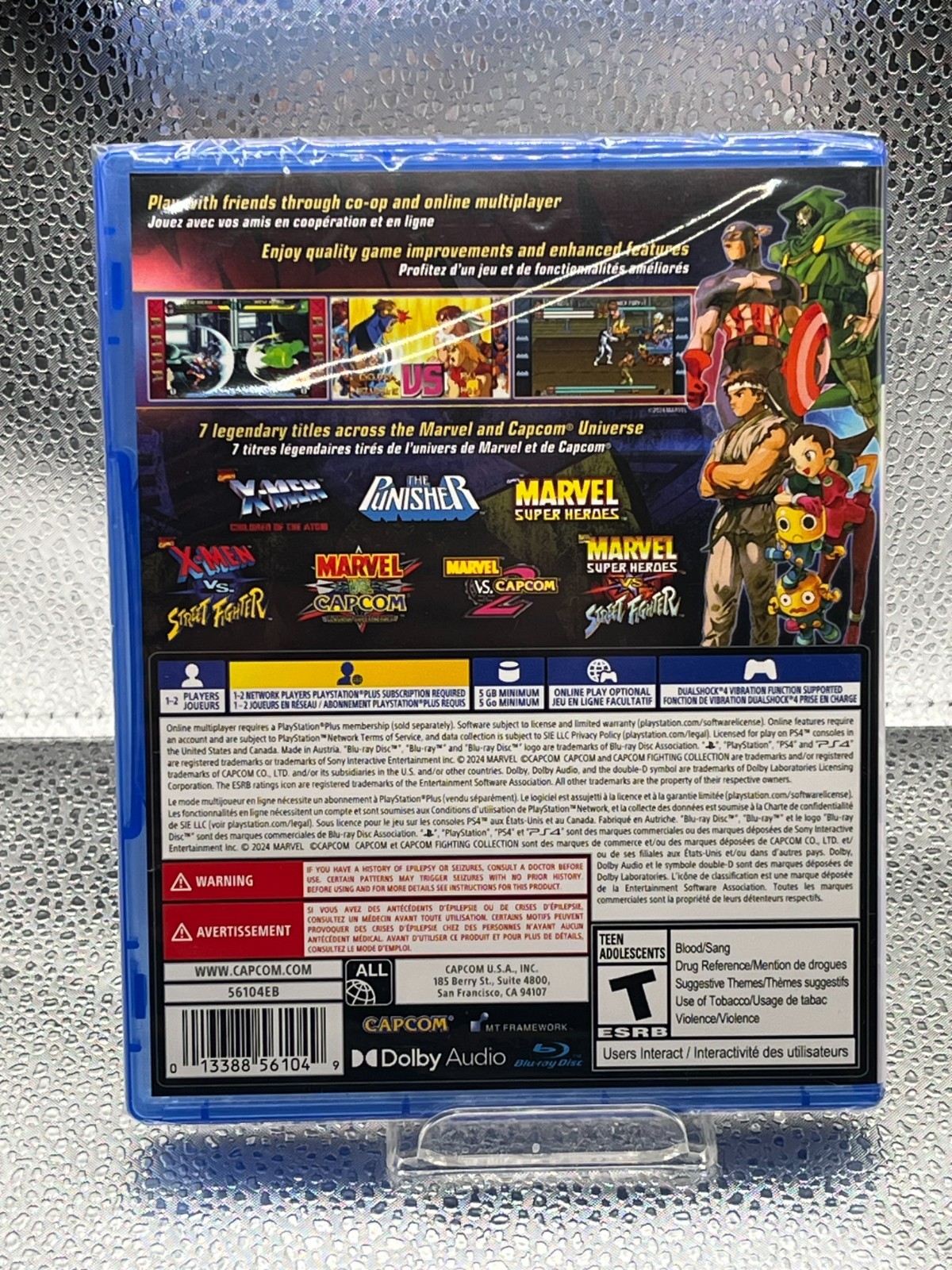 Marvel vs. Capcom Fighting Collection Arcade Classics – PS4 – New & Sealed