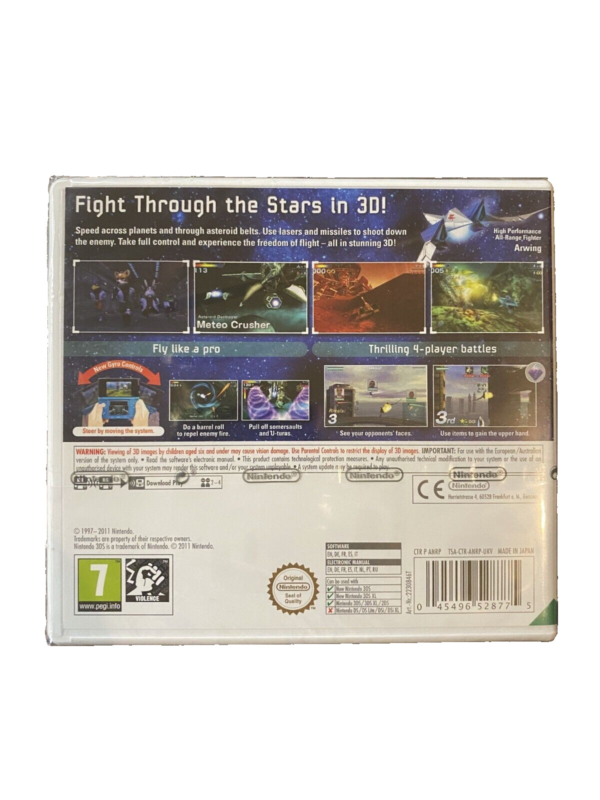 Star Fox 64 3D Nintendo Selects 3DS PAL (Europe) Region Factory SEALED 2011