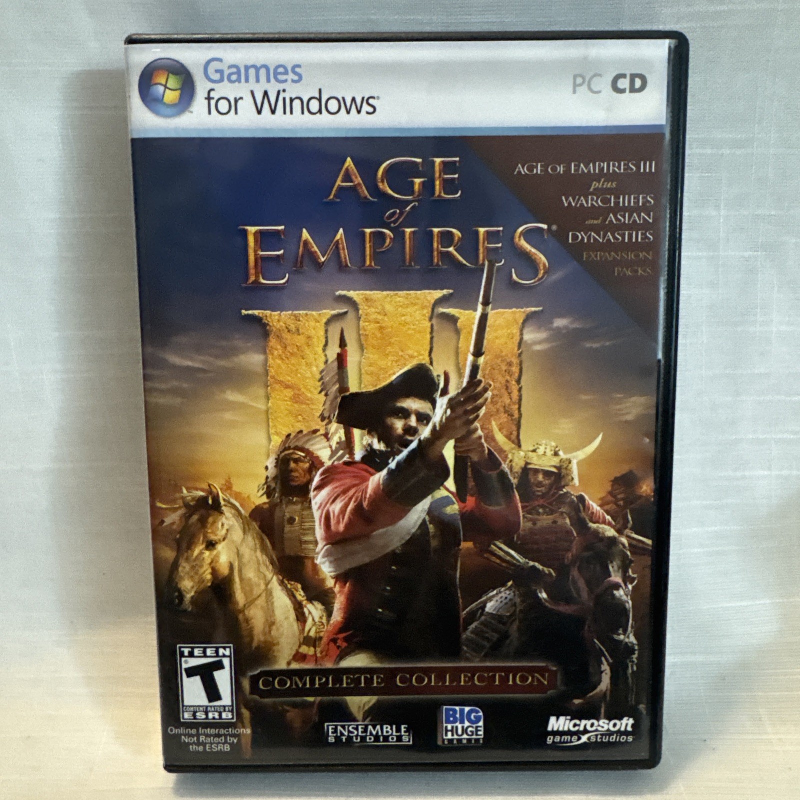 Age of Empires III Complete Collection (PC) with Warchiefs Asian Dynasties VG+