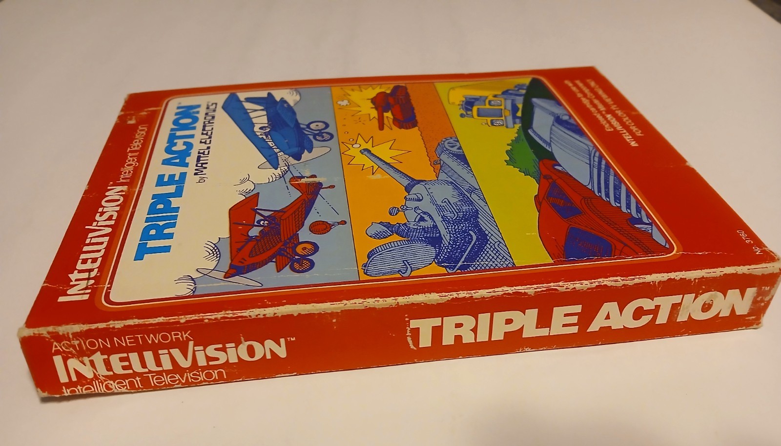 Triple Action Intellivision CIB Complete in Box w Overlays Tested Works