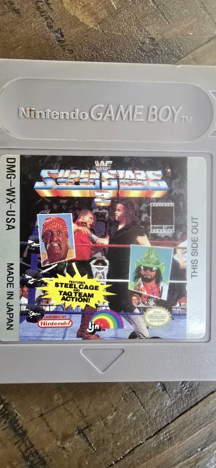 WWF Superstars 2 Nintendo GameBoy Authentic Tested Ships Free !!